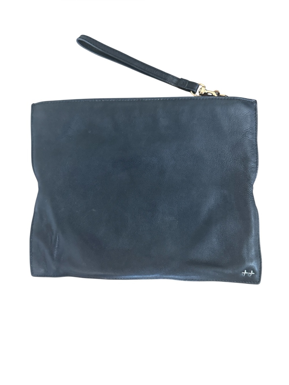 Elizabeth and James soft Leather Wristlet Clutch - Black